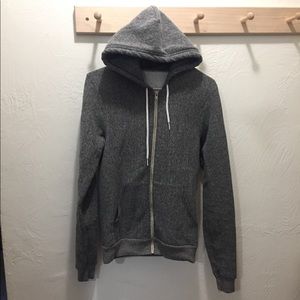 American Apparel Zip Up Hoodie Sweatshirt Sz XS